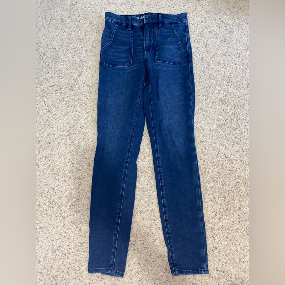 American Eagle super hi rise jegging